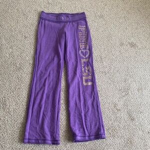 PINK Victoria’s Secret Collegiate Collection LSU Pajama Pants Size XS